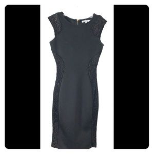 LBD, Black dress lined with Lace